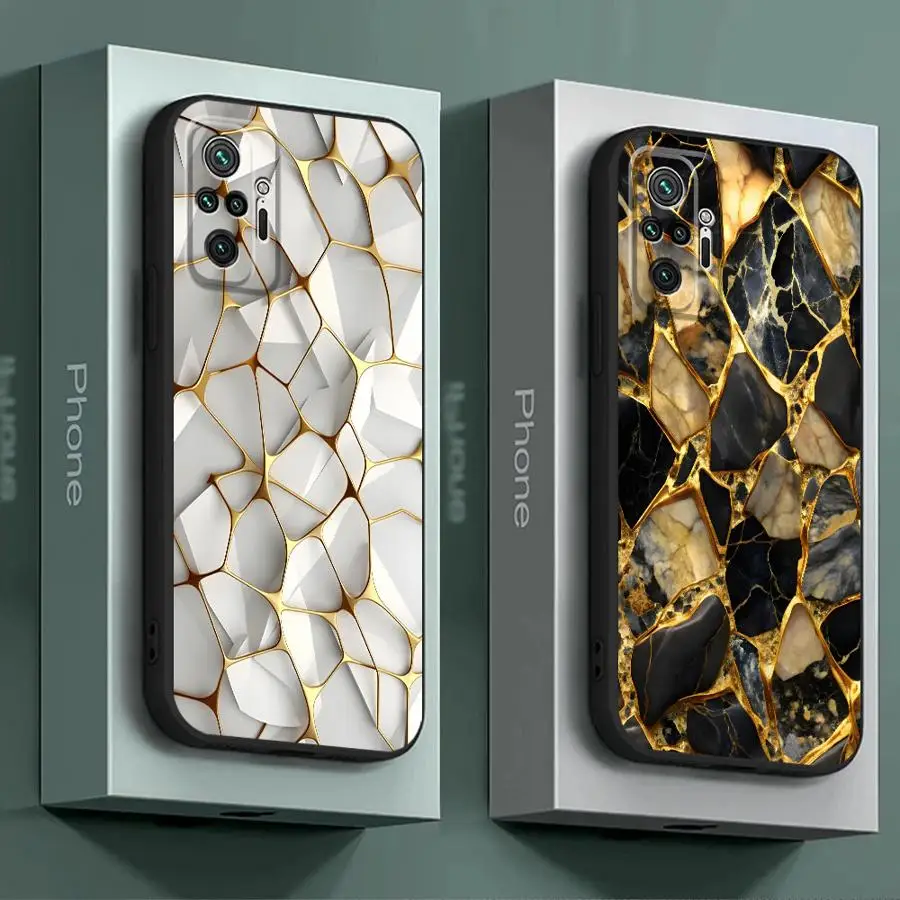 Elegant Marble Design Soft Cover - Fashionable Phone Case