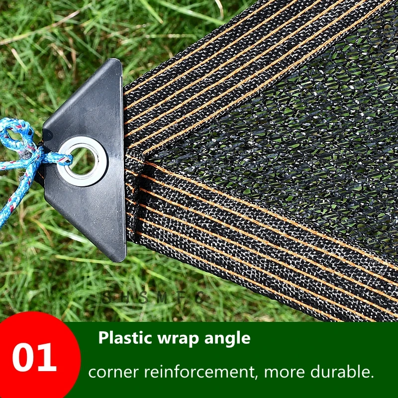 Description Picture 6 of item4 8 12 Pin Black HDPE Anti-UV Sun Shade Net Gazebo Shelter Outdoor Pergola Canopy Sun Cover Agriculture Greenhouse Sunshade Net