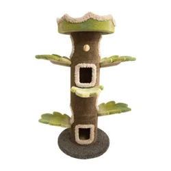 Tree Cat Climbing Frame SUNFLOWER Cat Tree Nest Castle Scratch-Resistant Cat Villa Tree House