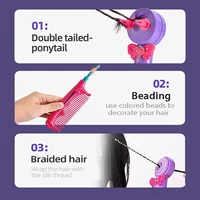 Tresseur de cheveux électrique magique avec perles décoratives, 3-en-1, entièrement automatique, pour tresses et torsades 6