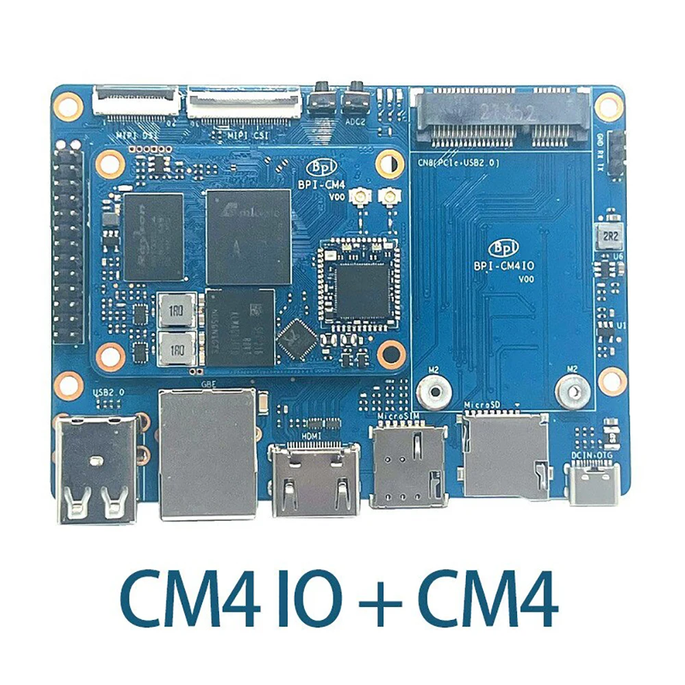 Banana Pi BPI-CM4 Amlogic A311D Quad Core ARM Cortex-A73 4G LPDDR4 16G eMMC Minipcie 26PIN, compatível com framboesa Pi CM4