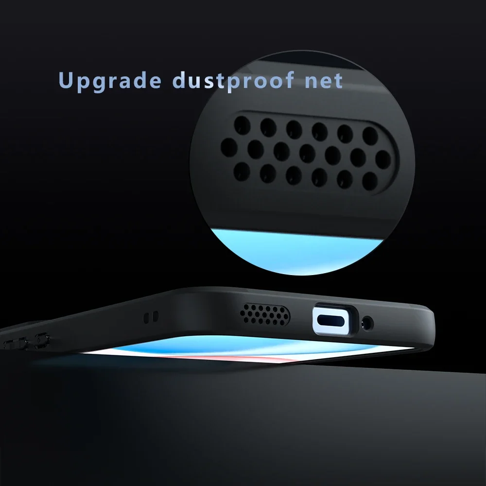 Enhanced Drop-Proof Frosted Soft Edge Case - Semi-Transparent Shockproof Cover