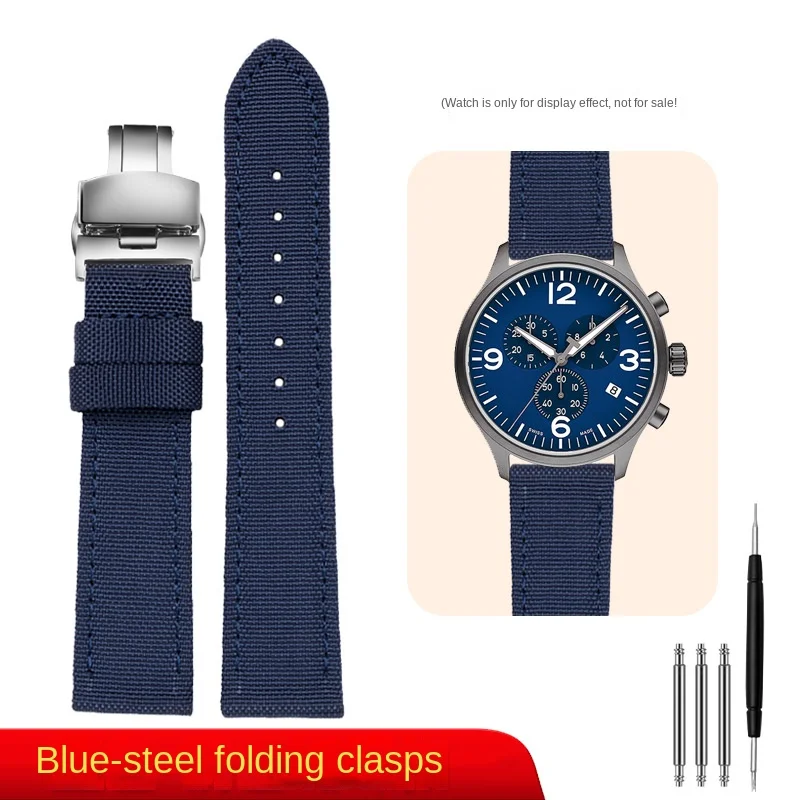 Versatile Nylon Leather Waterproof Canvas Wristband