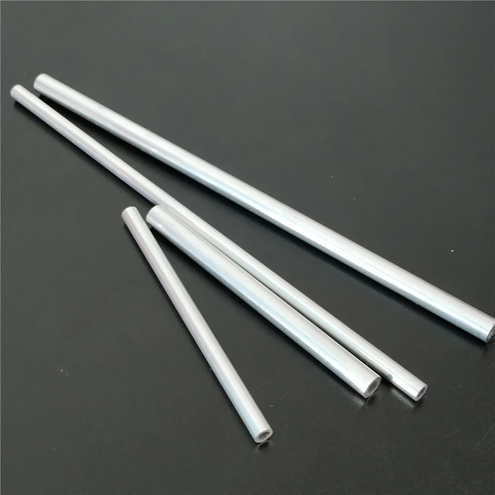 Aluminum Pipe Metal Hollow Circular Tube 4*6mm 5*8mm Length 100/200mm fits Transmission Shaft Aircraft DIY Model