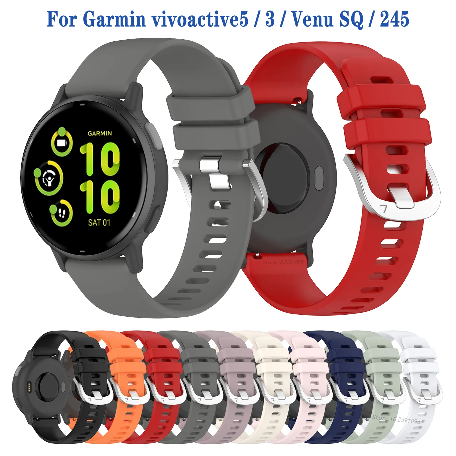 Silicone Cinturino Garmin Vivomove Strap Garmin Venu Cinturino