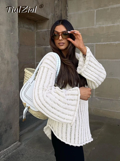 Knitted Sweaters Women Oversized  Winter Sweater Women 2022 - Y2k V Neck  Autumn - Aliexpress