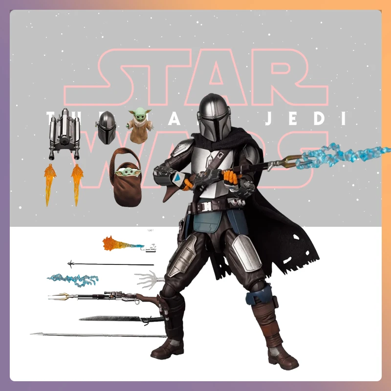

Оригинальная игрушка Medicom Mafex Звездные войны: мандалориан-2. 0 фигурка малыша йода аниме экшн-фигурка Коллекционная модель куклы игрушки
