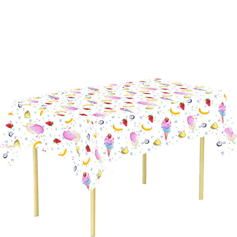 Süße Sommer Eis Geburtstag Party Dekorationen rosa Eis Banner Ballon Kuchen Topper glückliches Mädchen Eis Geburtstag Dekore – Detail 7