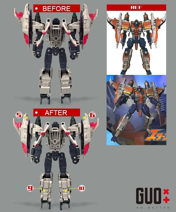 GO BETTER Filler Upgrade Kit For Legacy United Cybertron Starscream Accessories