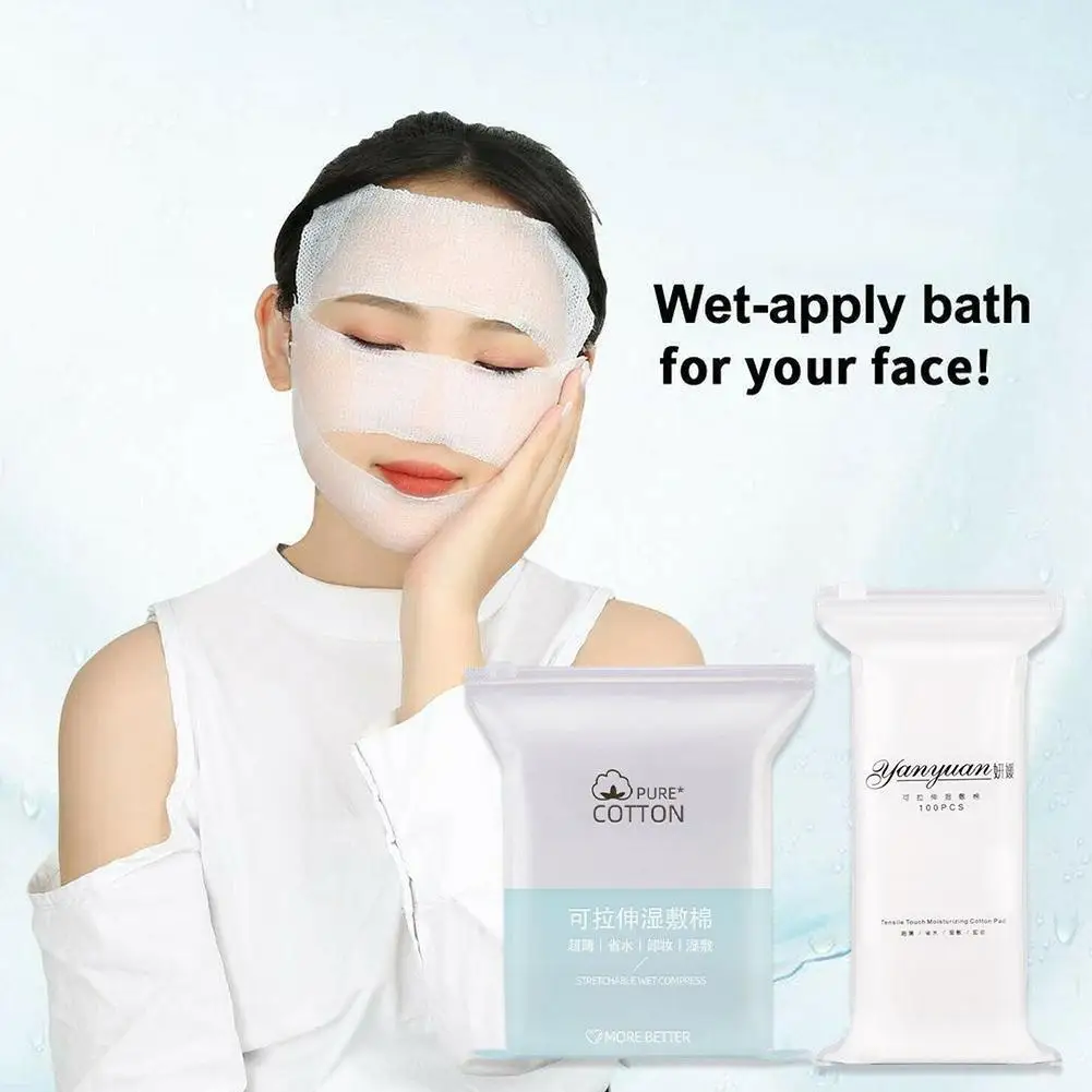 

50/100/200PCS Disposable Stretchable Cleansing Makeup Thin Paper Makeup Ultrathin Wipes Cotton Facial Cleansing Pads Remove