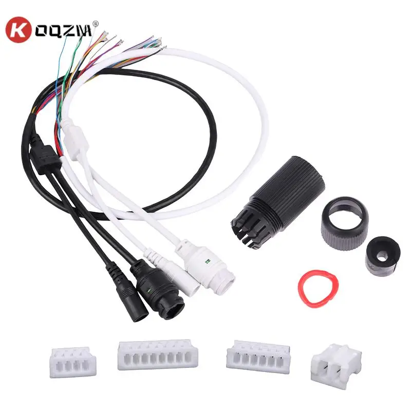 

CCCTV POE IP Network Camera PCB Module Video Power Cable With 70cm Long RJ45 Female Connectors With Terminlas Waterproof Cable