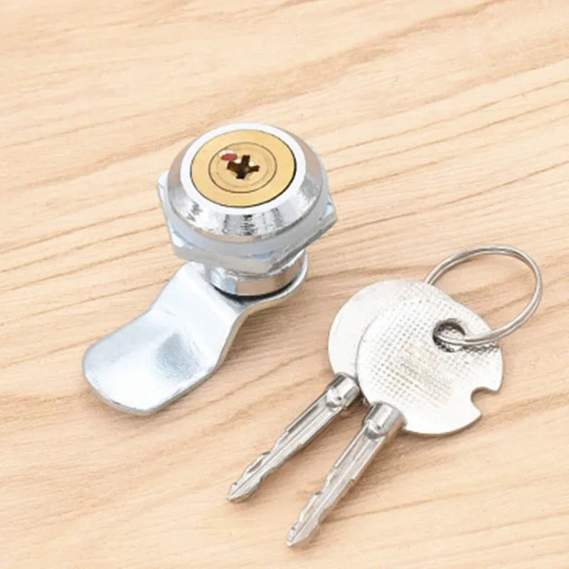 Description Picture 4 of item2pcs MS403 cabinet cam locks, Cross copper cylinder,for Distribution box,tin trunk office file/network cabinets lock ware