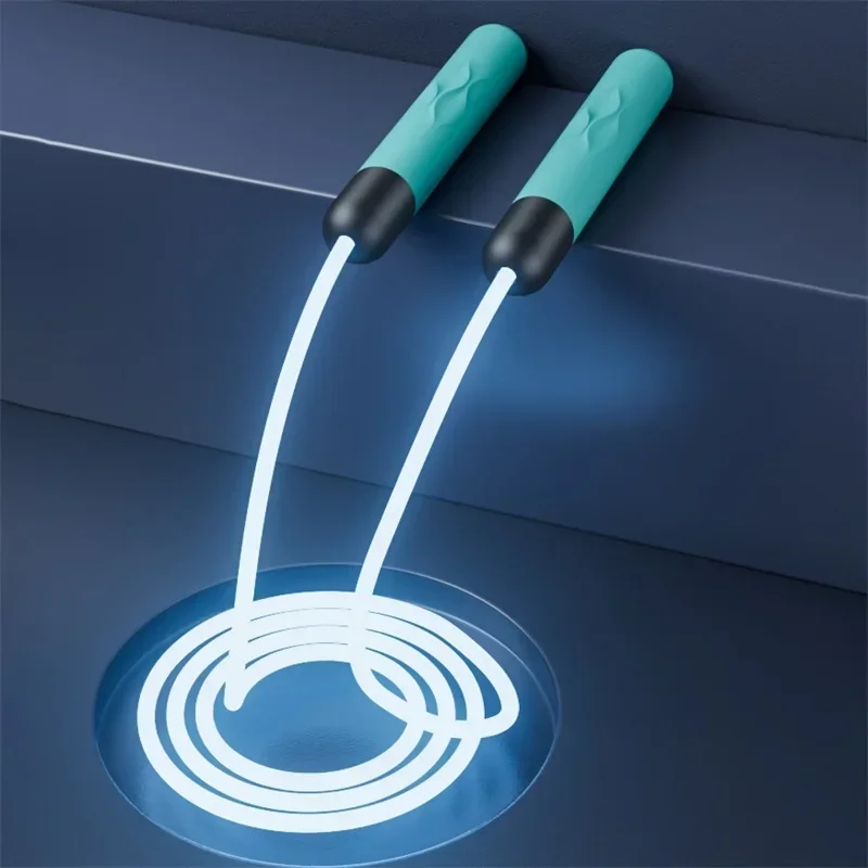 Fitness Adjustable Night Glowing Skip Rope Exercise LED Jump Ropes Light Up Outdoor Supplies Portable Training Sports Equipment