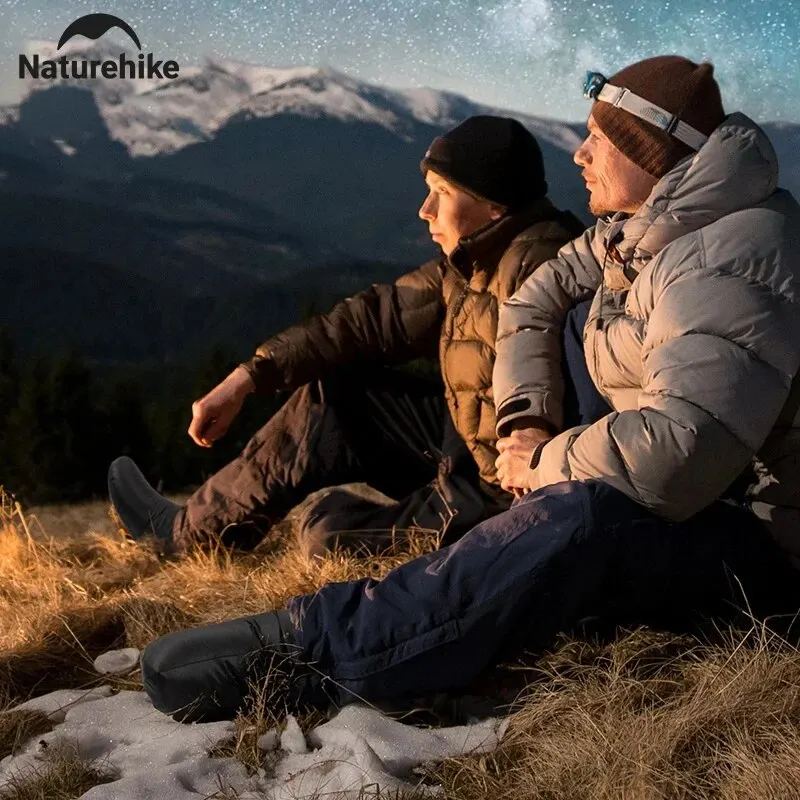 Naturehike puchowe buty pokrywają zimowe stopy ciepłe wodoodporne buty ultralekkie wiatroszczelne wędrówki na świeżym powietrzu z nakładka ochronna na buty gęsiego puchu