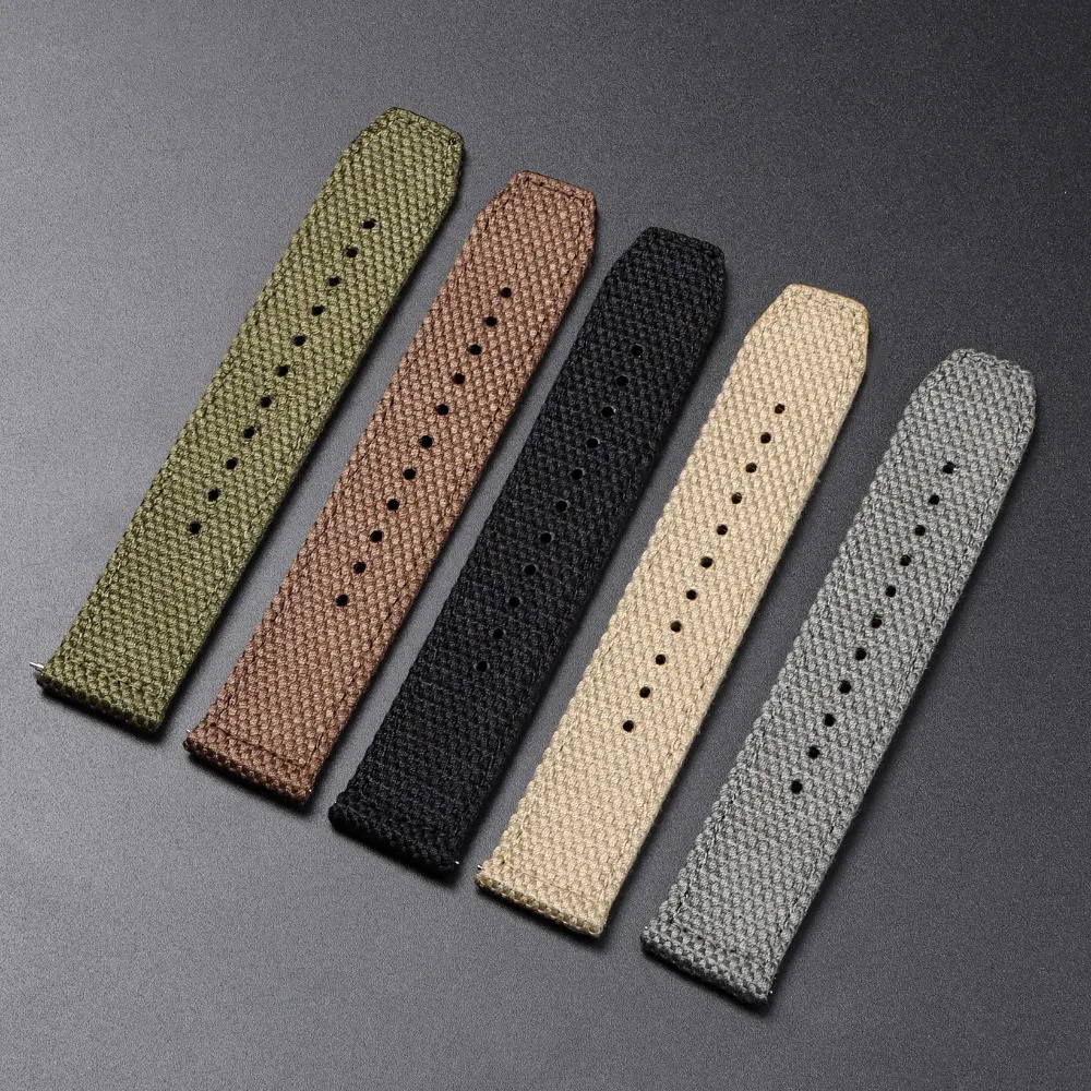 Premium Nylon Canvas Waterproof Watch Strap - Soft, Sporty & Durable Bracelet