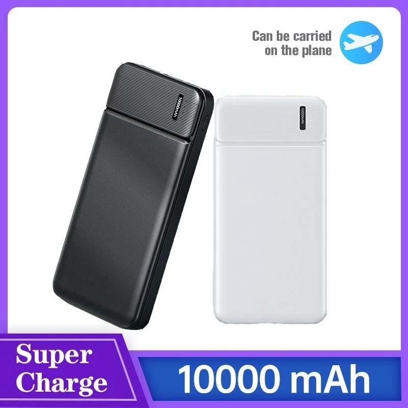 power bank 5000mah RPP-39 Power Bank 10000mAh Type-C Or Micro USB Input Two Output Ports 5V 2A Quick Charge Lithium Polymer Safety Battery wireless power bank Power Bank