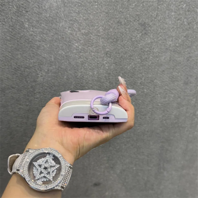 جراب هاتف سيليكون لامع من ins Lanyard BB Wash Face Cream لهاتف iPhone 16 15 14 13 12 Pro Max 3D غطاء خلفي واقٍ كامل من الصدمات 6