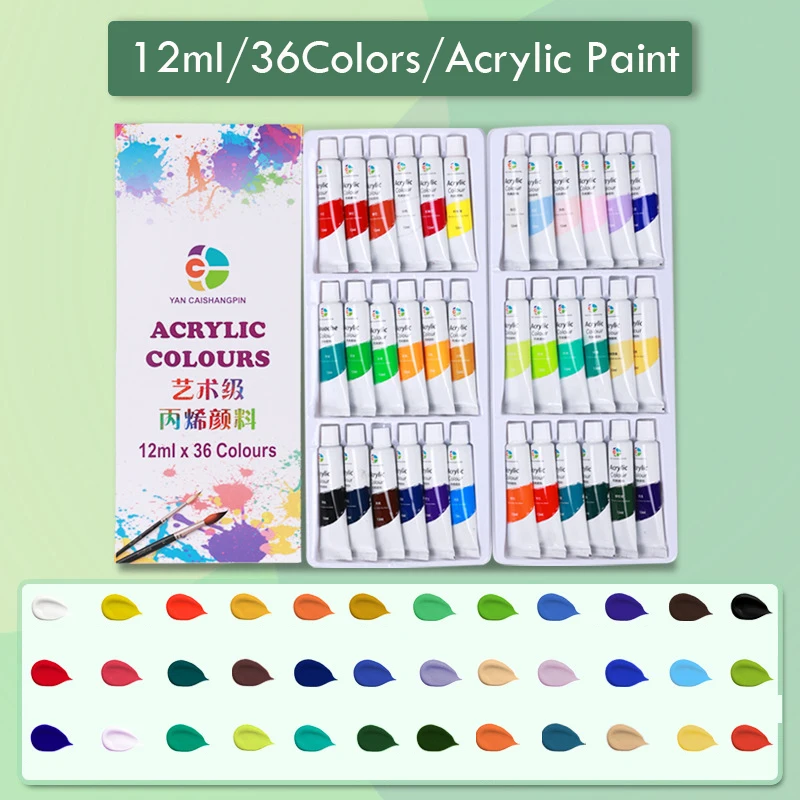 Japan Guanrongtang Matte Acrylic Aromatherapy Plaster Pigment DIY Stain Acrylic  Paint Set - AliExpress