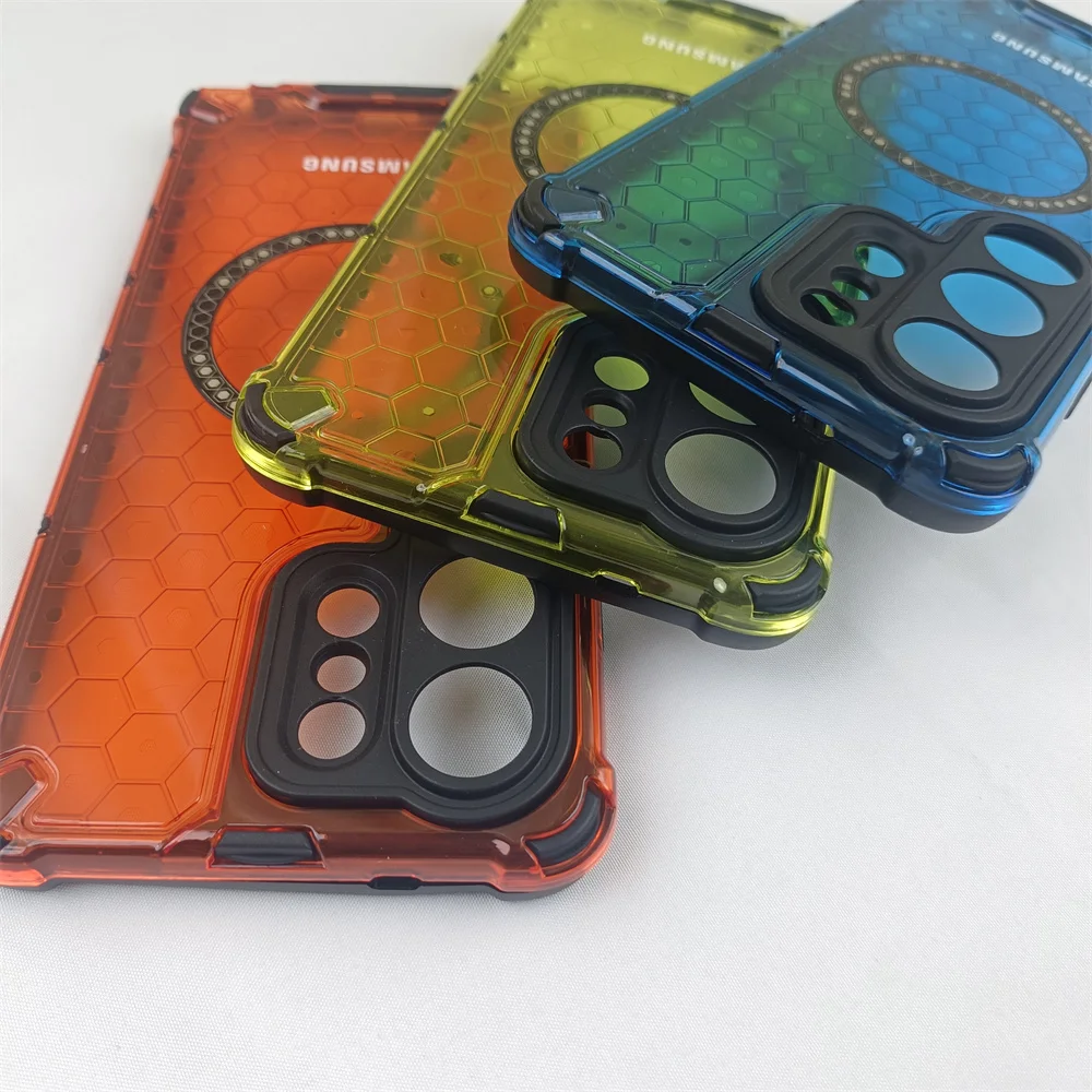 Translucent Armor Magnetic Case with Lens Protection Cover