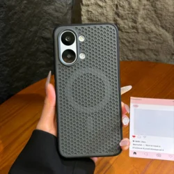 Advanced Cooling Heat Dissipation Magnetic Anti - Shock Breathable Protector Case for Turbo 5Max (Black)