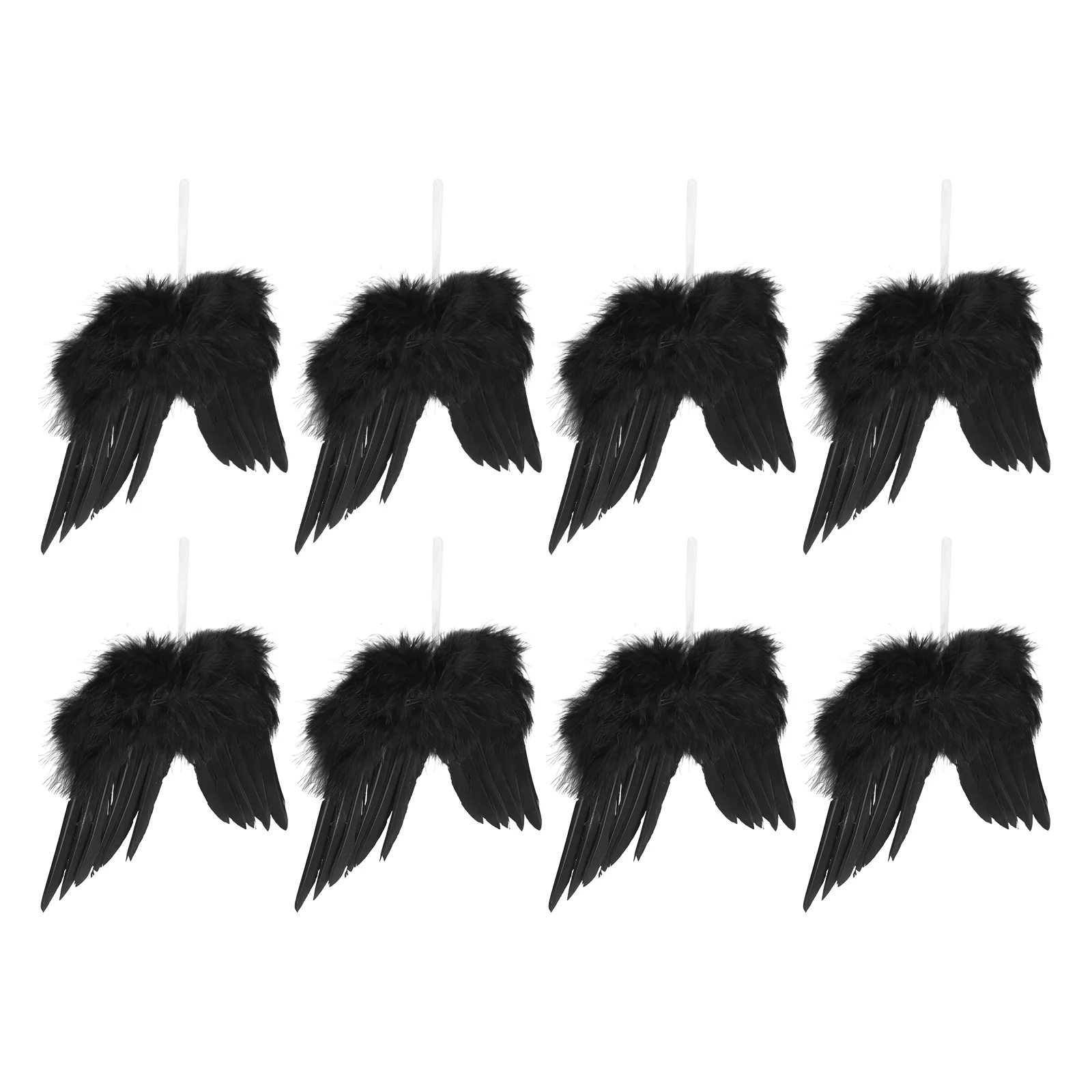 

8pcs Christmas Tree Hanging Decoration Angel Wing Pendant DIY Pendants