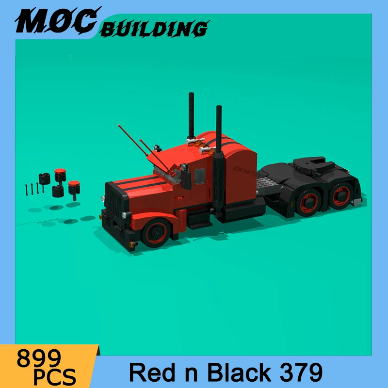 

Строительные блоки MOC, город, Классический знаменитый автомобиль, красный и черный, 379, автомобиль, строительные блоки, коллекционные игрушки, креативный подарок на Рождество