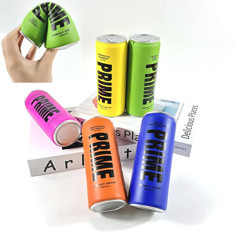 Anti Stress Toys Colorful Energy Beverage Bottles Press Decompression Toy