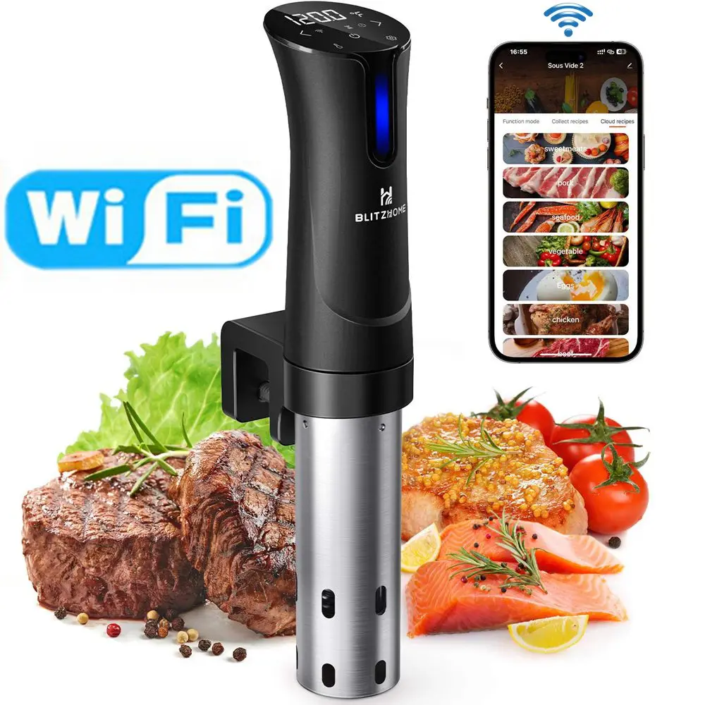 

Sous Vide Machines 1100W Smart Wifi Devices Kitchen Home-Appliance Sous Vide Cooker Durable Immersion Circulator Precise Cooking