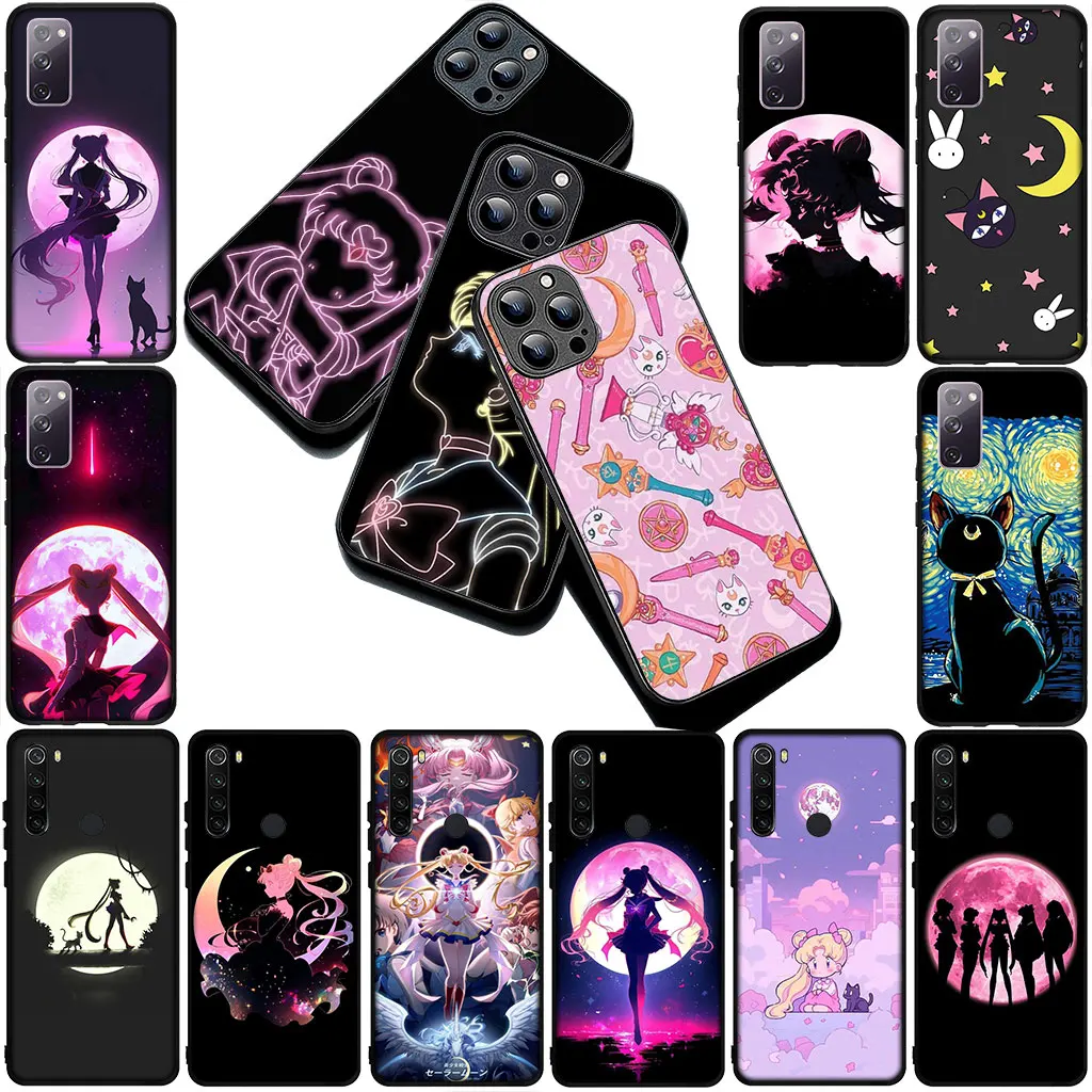 Cartoon S-Sailors Anime Moons Girl Phone Case