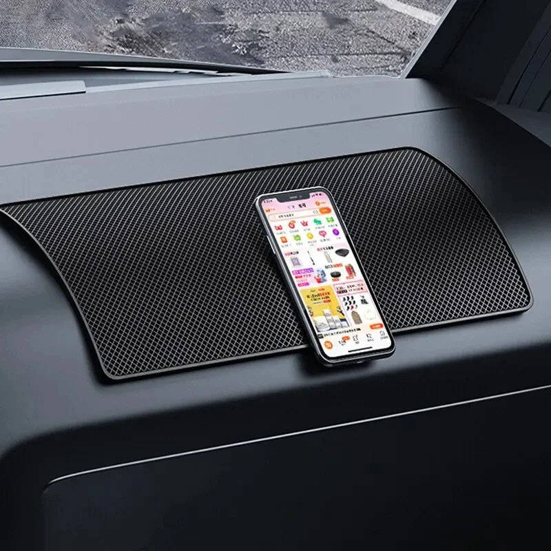 Anti-Slip Dashboard Pad Phone & Sunglasses Holder Durable PVC Heat-Resistant Car Interior Organizer car dashboard mat non slip dash mat car non slip mat non slip mat silicone anti skid pad silicone anti slip pad