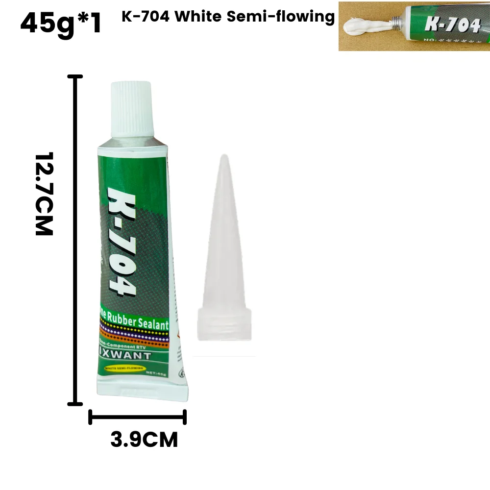 Silicone Industrial Adhesive 45g - High-Strength RTV Sealing Glue for Electronics (Available in Black, White, Transparent)