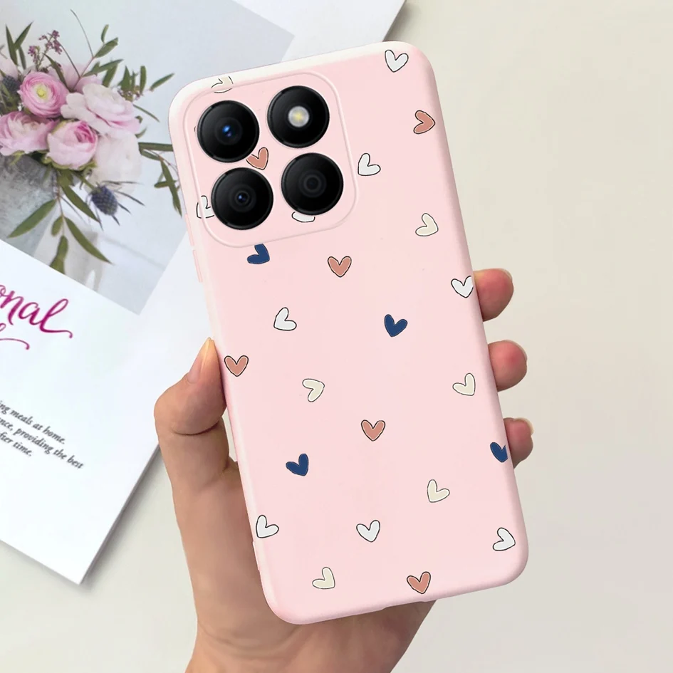 Lovely Heart and Floral Painted Soft Bumper Case