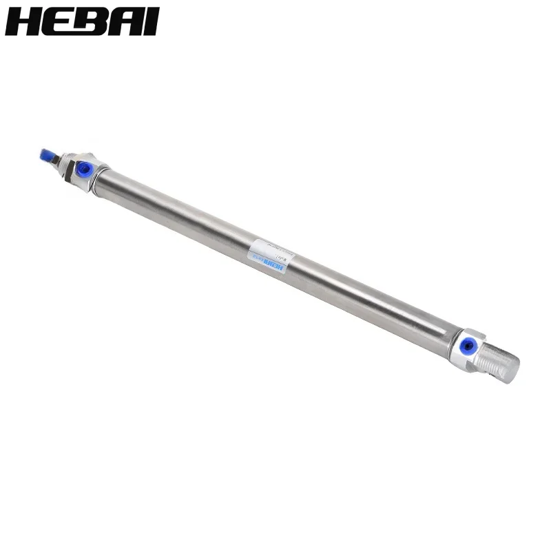 HEBAI 소형 스테인레스 스틸 미니 실린더, 공압 실린더, MI/CD85N 보어, 10mm, 12mm, 16mm, 20mm, 25mm 스트로크, 5-300mm
