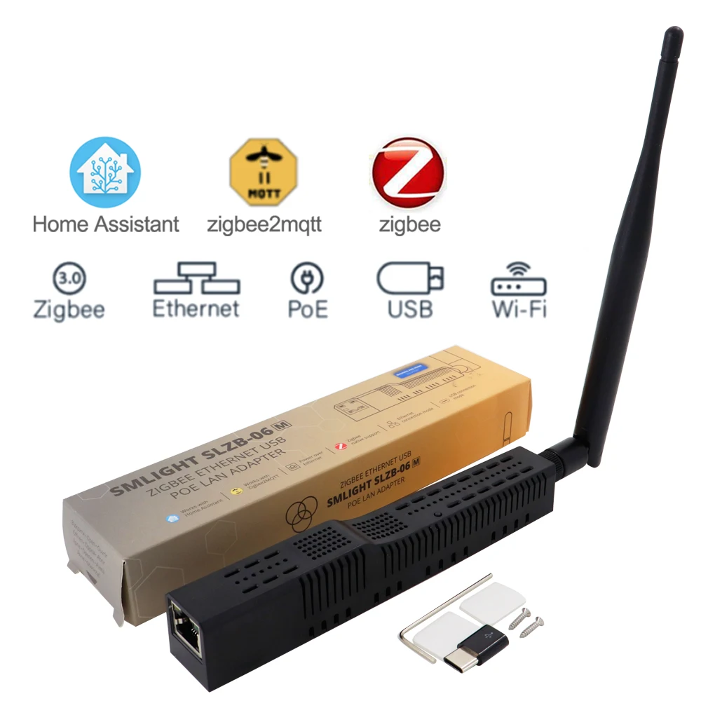 SMLIGHT SLZB-06 Zigbee 3.0 to Ethernet WiFi gateway,USB,coordinator ...