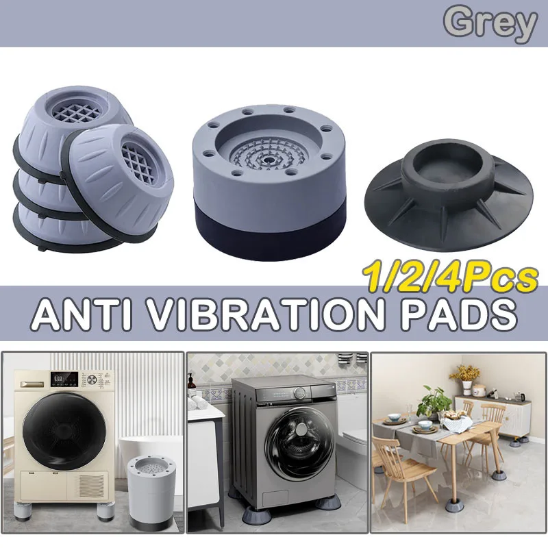 1/2/4piece Antivibration Feet Pads Washing Machine Rubber Mat Anti