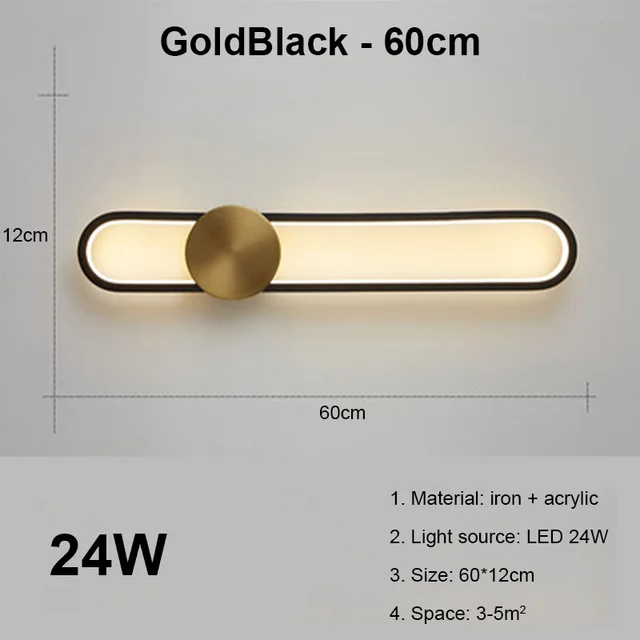 A GoldBlack 60cm