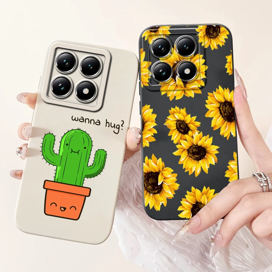 Luxury Sunflower Cartoon Girls Soft Silicone Phone Case