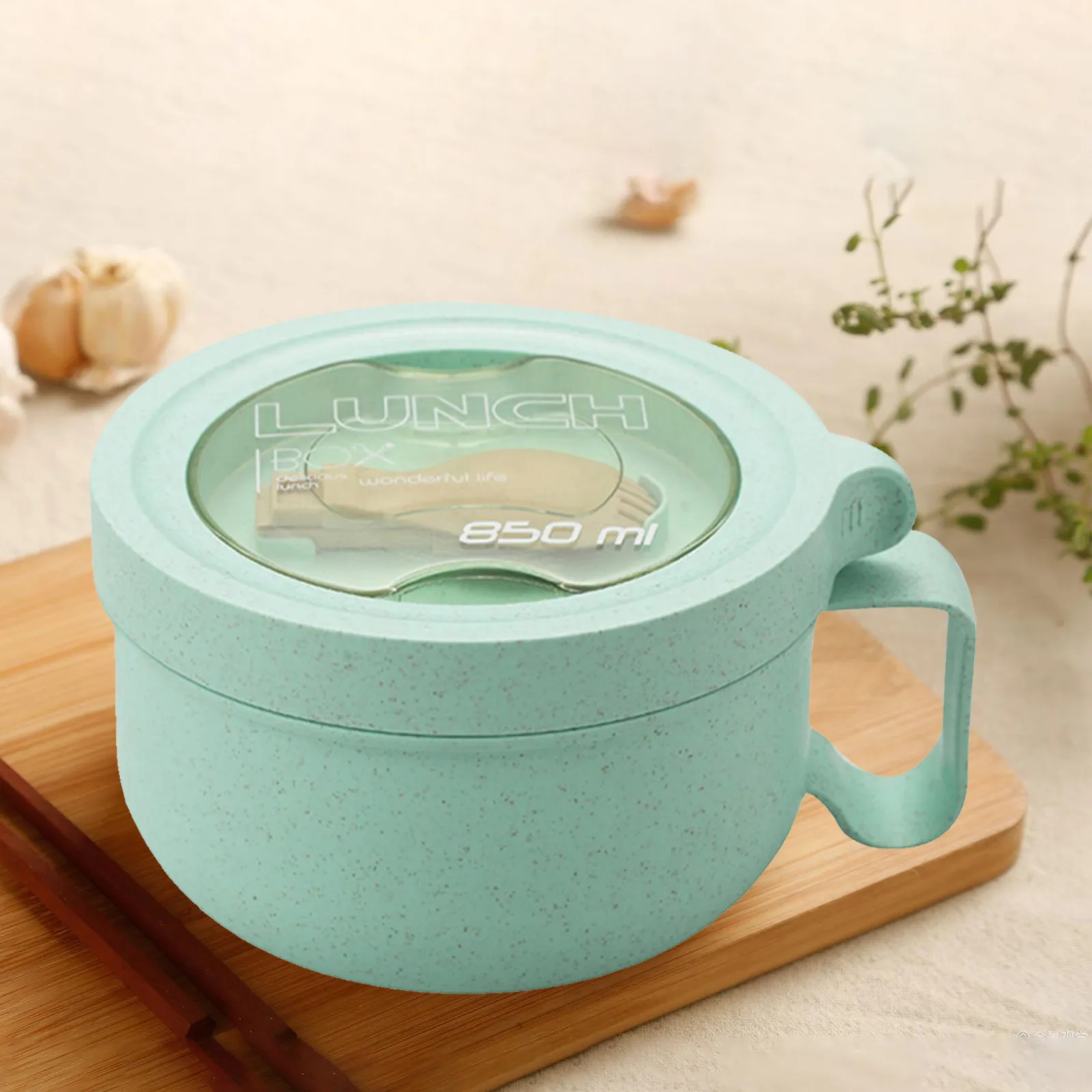 Light Table Runner Set Microwave Soup Mugs With Lids And Handles Microwave Ramen Bowl With Lid For Soup And Instant Noodles