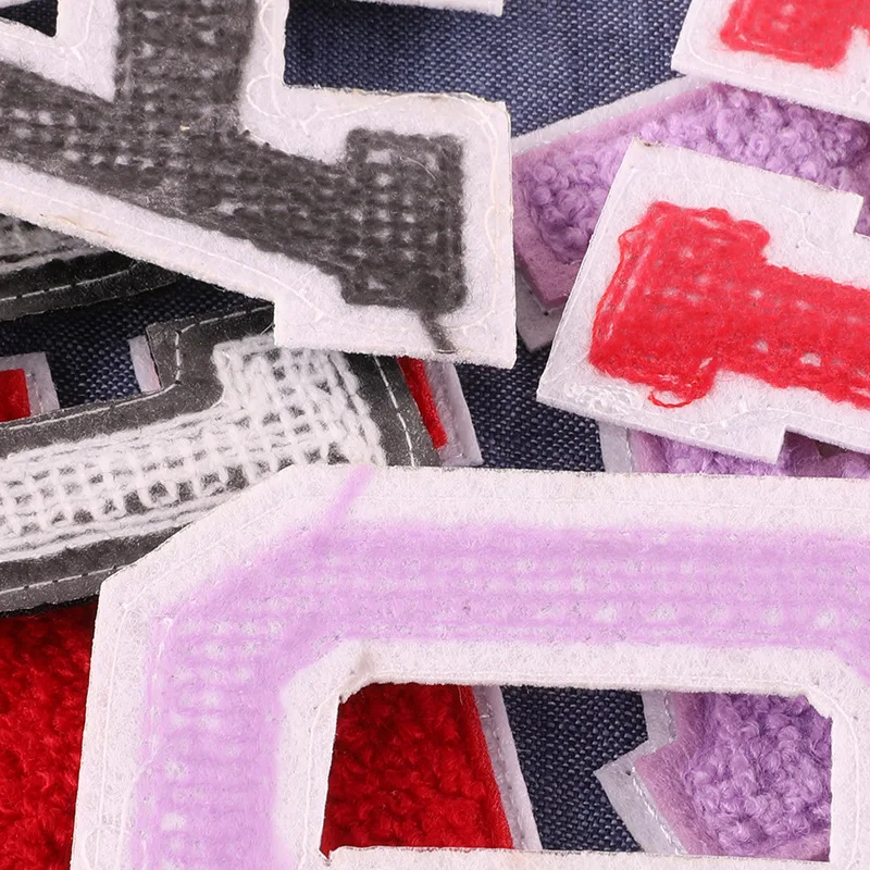 A-Z Felting Embroidery Sticker Towel English Letter Patches For Clothes Clothing DIY Name Accessories Felt Diy En Feutrine chenille sticker patch,rhinestone letter patches