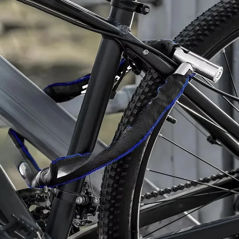 Bicycle Chain Lock Bike Chain Lock Lighter Weight Stronger Security Anti-Theft Road Mountain Bikes