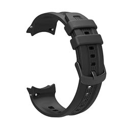 High-Quality Adjustable Silicone Watchband Replacement Strap - Sport Edition (Black)