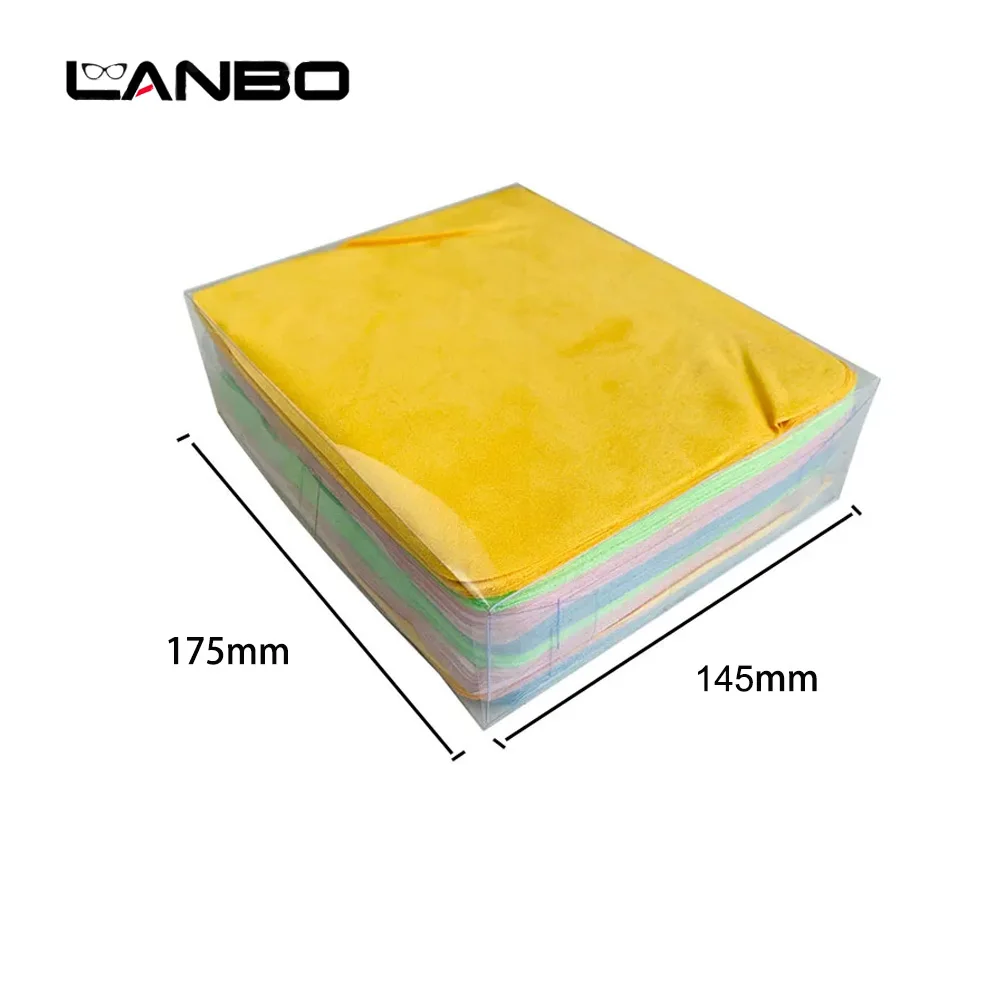 100pcs Eyeglasses Chamois Glasses Cleaner 145*175mm Suede Microfiber Glasses Cleaning Cloth For Lens Phone Screen Cleaning Wipes eyeglass cleaning cloth glasses cleaning wipes