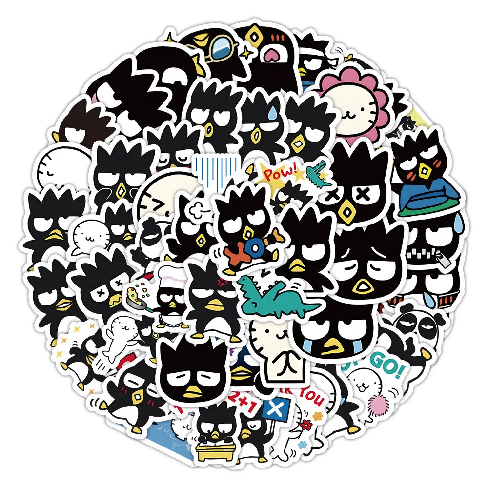 10/30/50/100pcs Kawaii Sanrio Cartoon Stickers BADTZ-MARU Anime