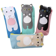 

Cat Pencil Cases Pouch for Girls School Supplies Items Cute Stationery Cartuchera Escolar Kawaii Trousse Scolaire Students