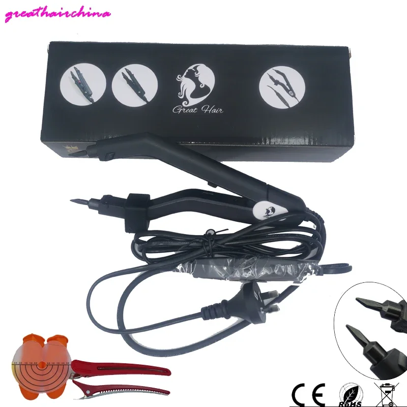 Professional Mini Heat Iron Hair Connectors Set Latest Version Sharp Tip Joint Keratin Hair Extensions Tools for EU AU US UK