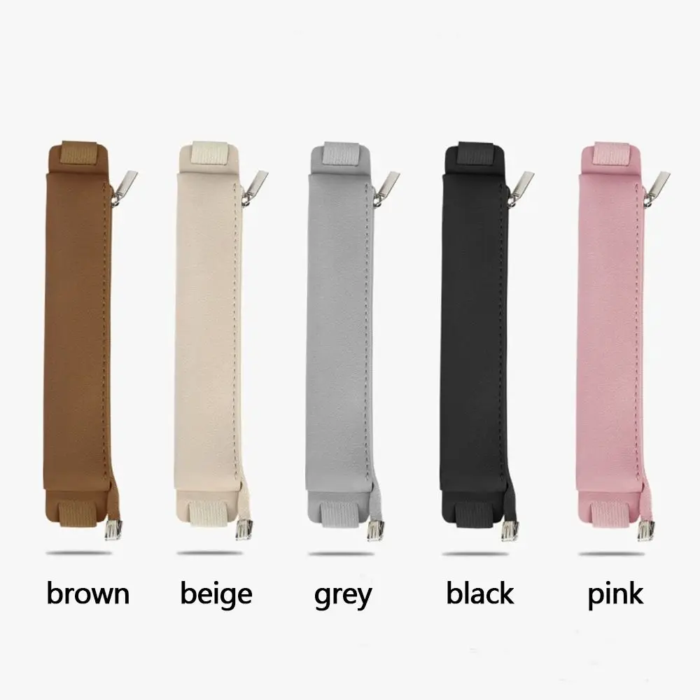 Pen Holder Pu Leather Elastic Buckle Pen Clip Pen Pencil Case
