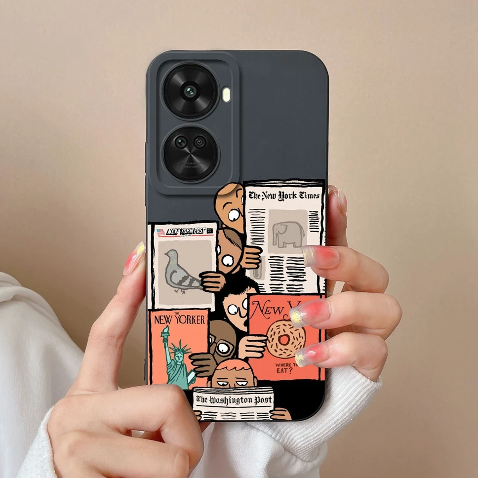 Lovely Cartoon Astronaut Liquid Silicone Shockproof Phone Case