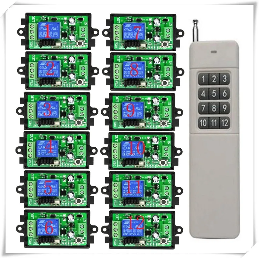 New 3000M Long Range DC12V 24V 1CH RF Wireless Remote Control Relay Switch light /Lamp/ Garage New 3000M Long Range DC12V 24V 1CH RF Wireless Remote Control Relay Switch light /Lamp/ Garage