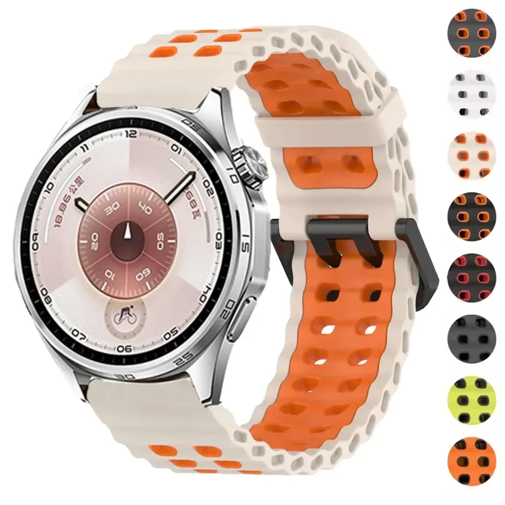 Breathable 22mm Silicone Sports Band