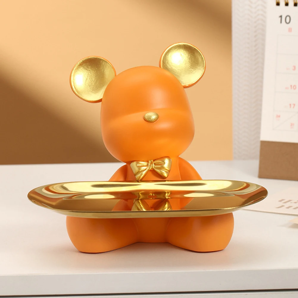 

Фигурки медведя для творчества, поделки, подставка для ключей, фигурка, коробка для хранения конфет и мелочей, Декор, домашние Принадлежности для кабинета, кофейни